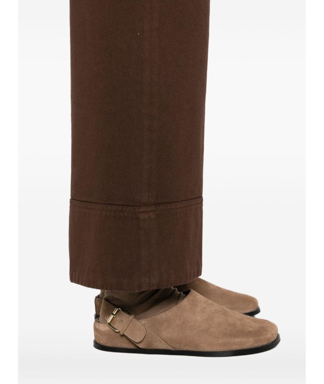 DONDUP Коричневые хлопковые прямые джинсы, фото 4