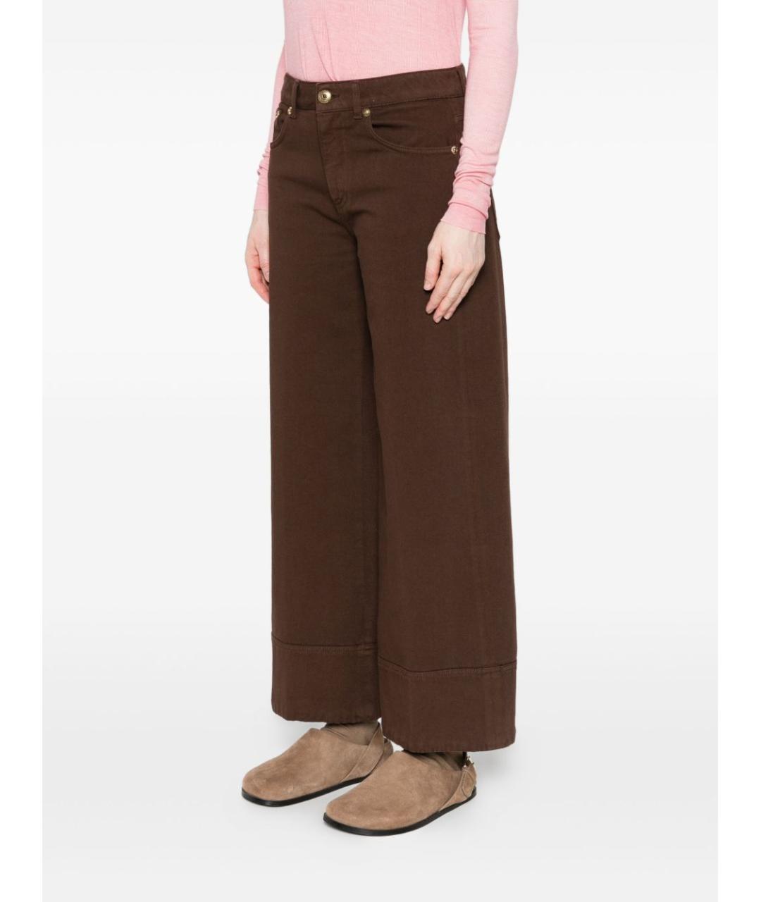 DONDUP Коричневые хлопковые прямые джинсы, фото 3