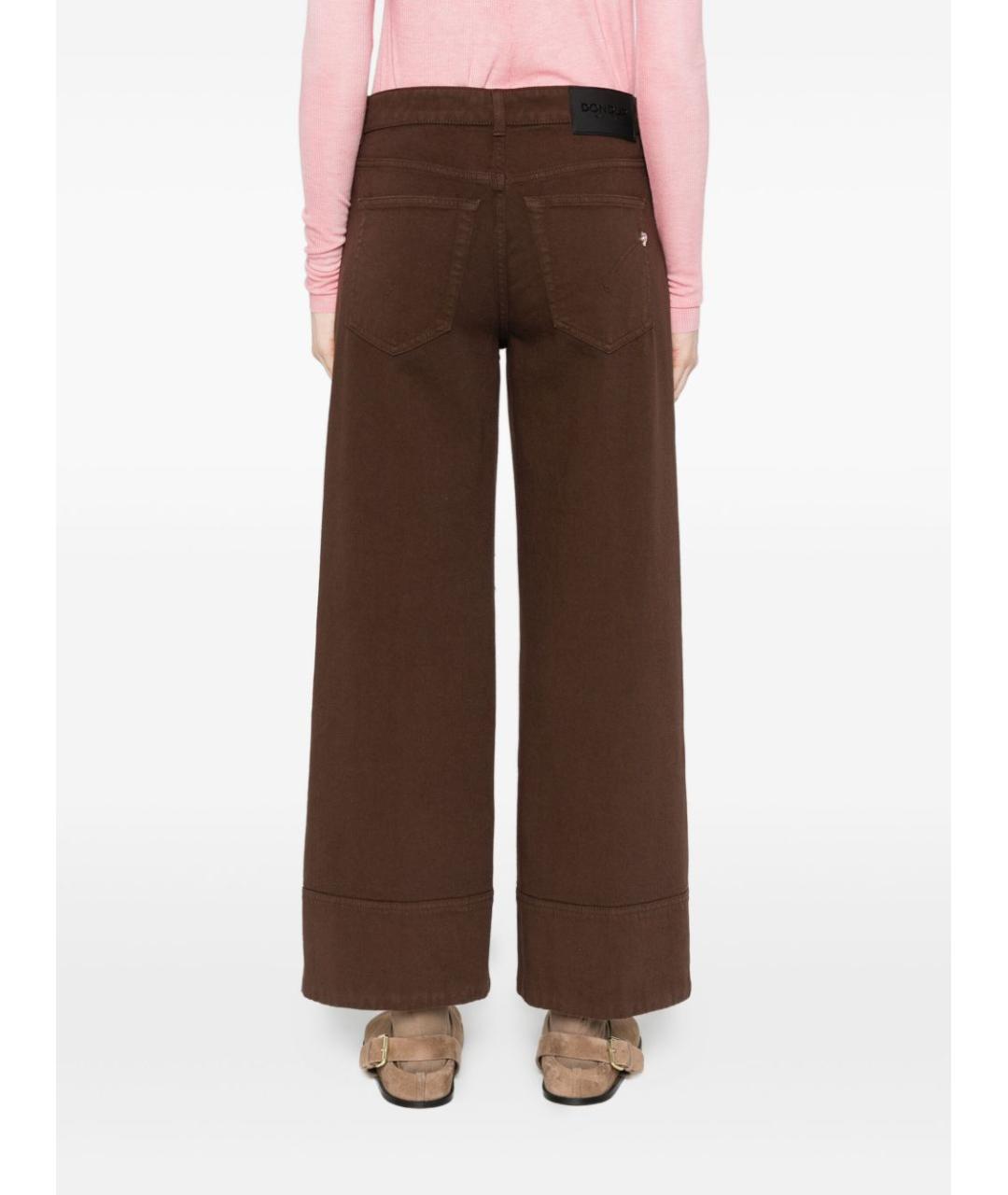 DONDUP Коричневые хлопковые прямые джинсы, фото 5