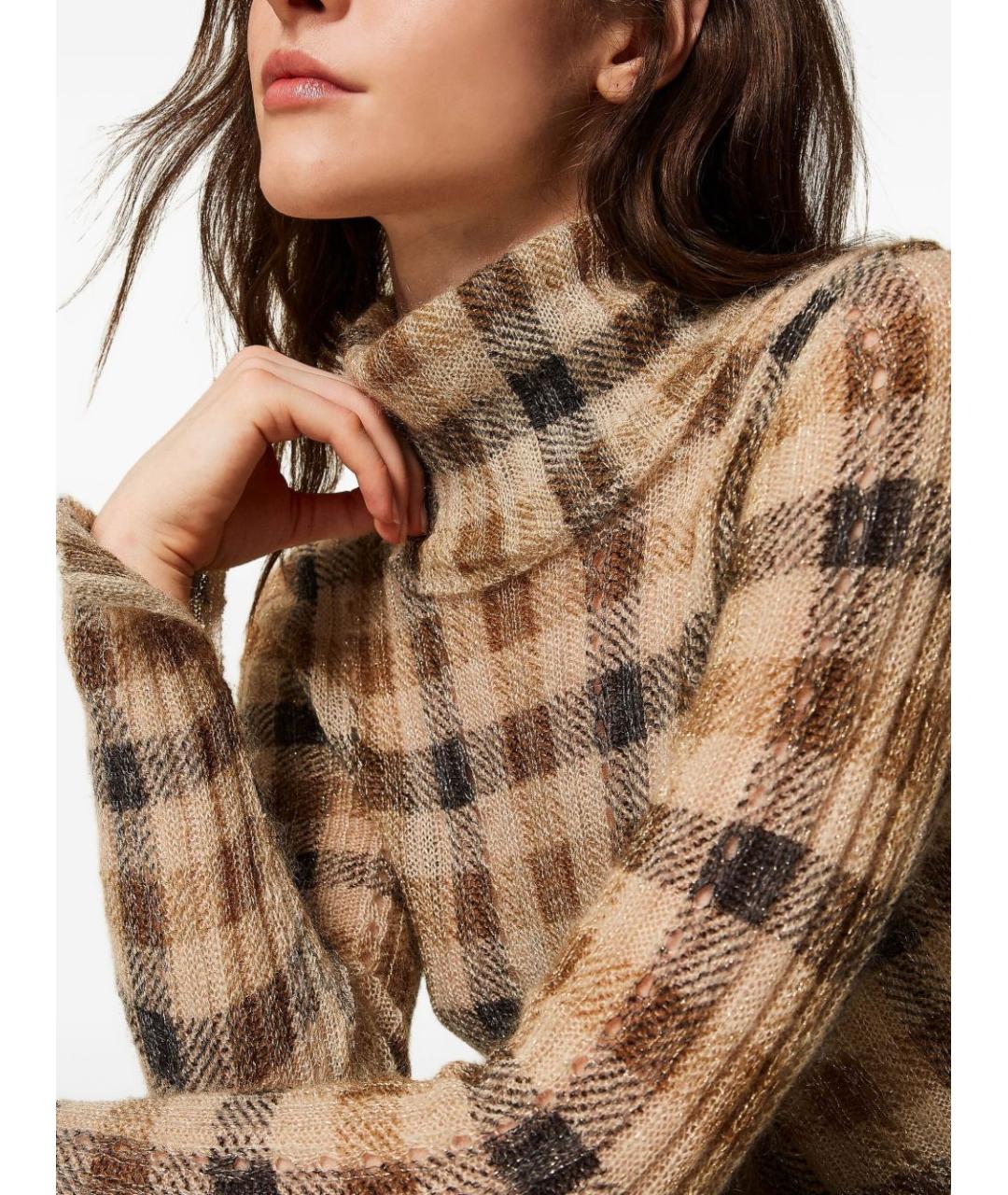 TWIN-SET Черная шерстяная водолазка, фото 2