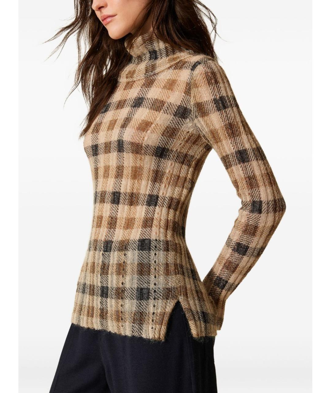 TWIN-SET Черная шерстяная водолазка, фото 5