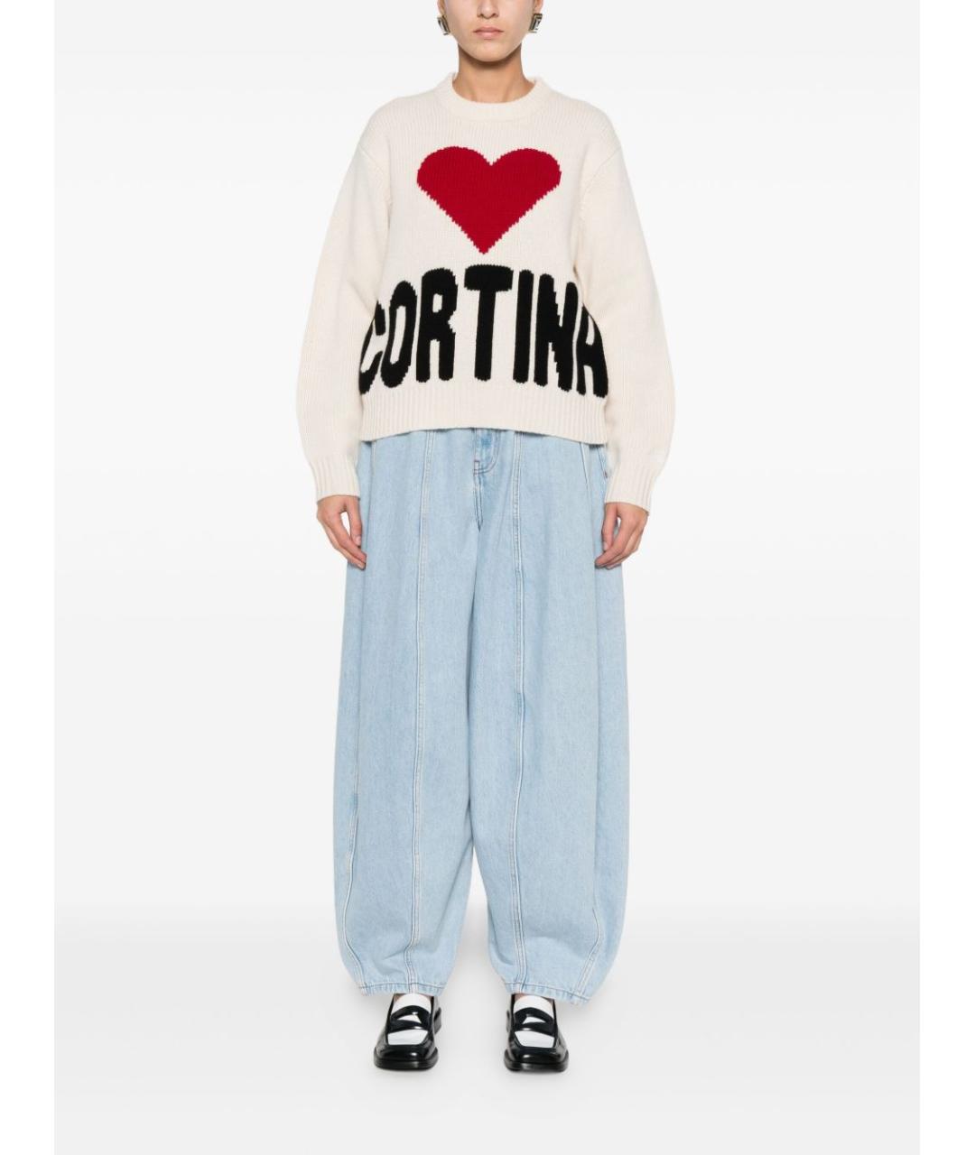 MC2 SAINT BARTH Бежевый шерстяной джемпер / свитер, фото 2