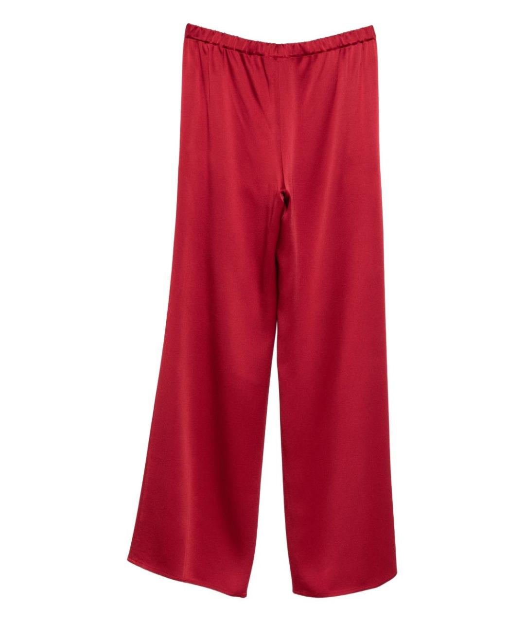 ANTONELLI FIRENZE Красные ацетатные прямые брюки, фото 2