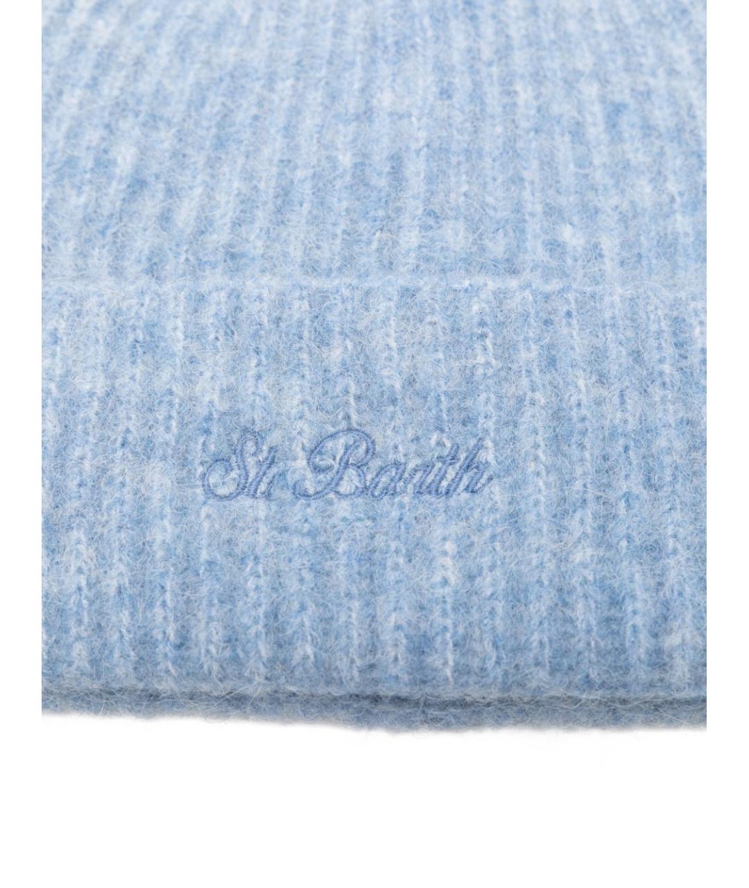 MC2 SAINT BARTH Синяя шерстяная шапка, фото 3