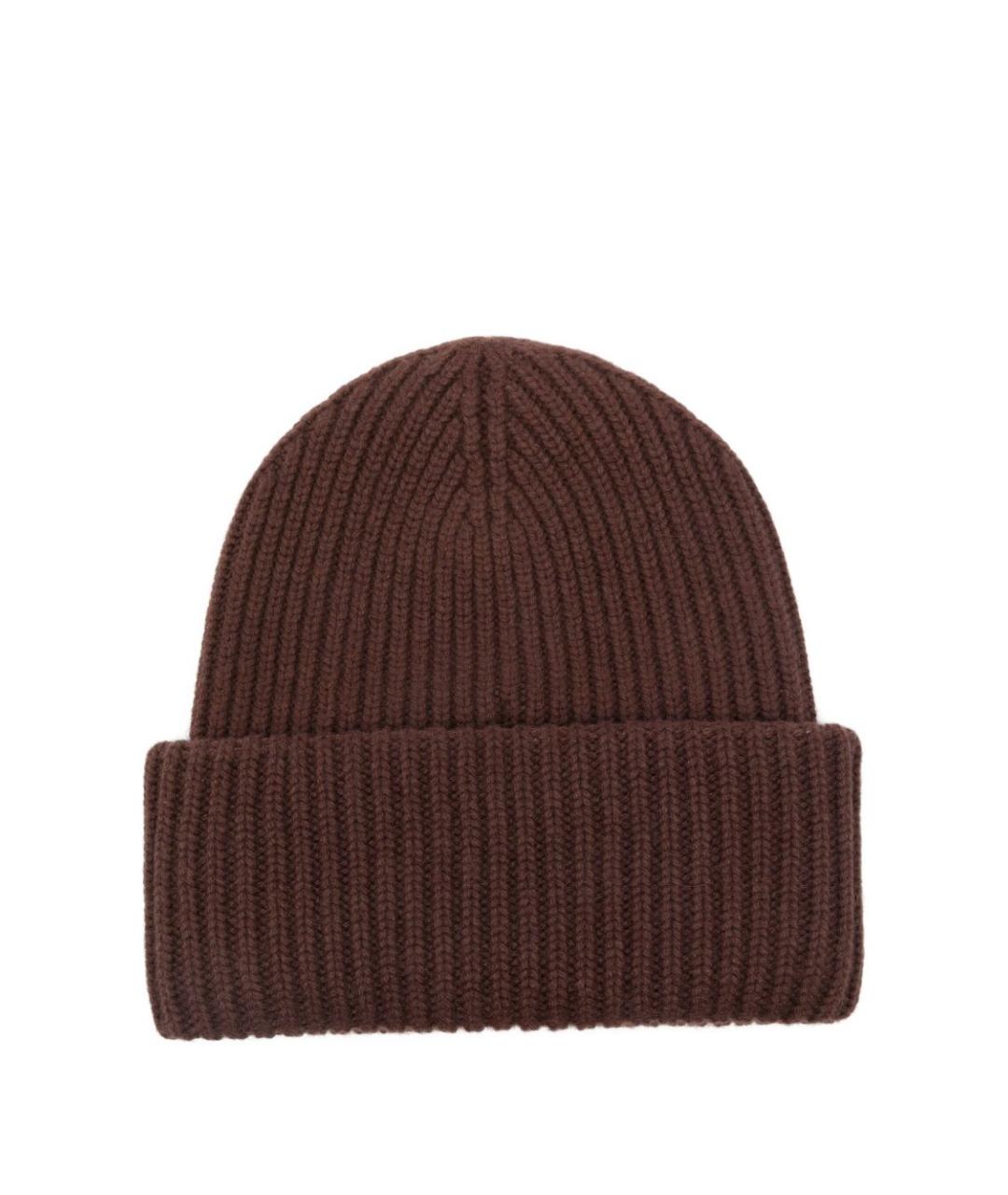 MC2 SAINT BARTH Коричневая шерстяная шапка, фото 2