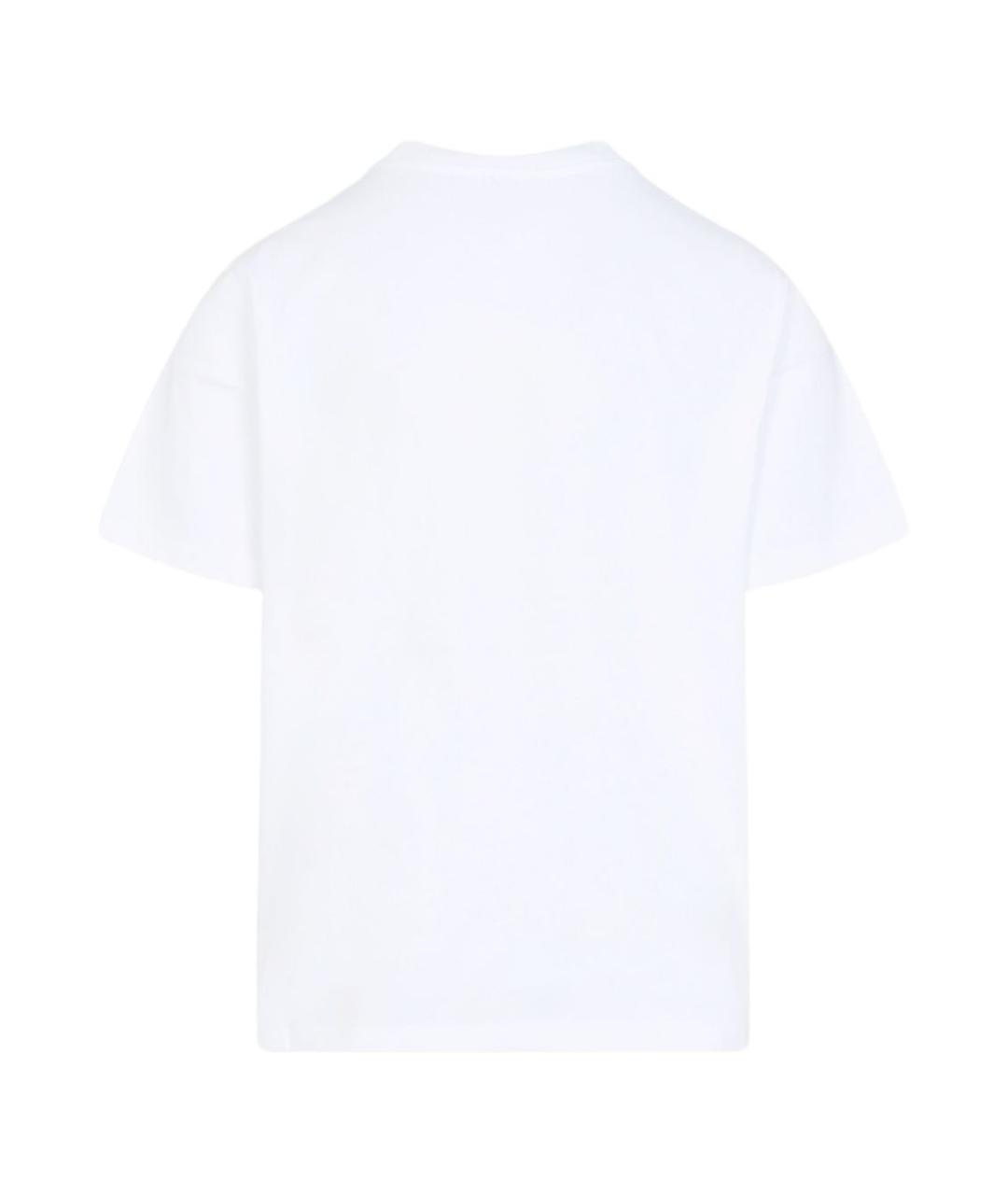 CASABLANCA Белая хлопковая футболка, фото 4