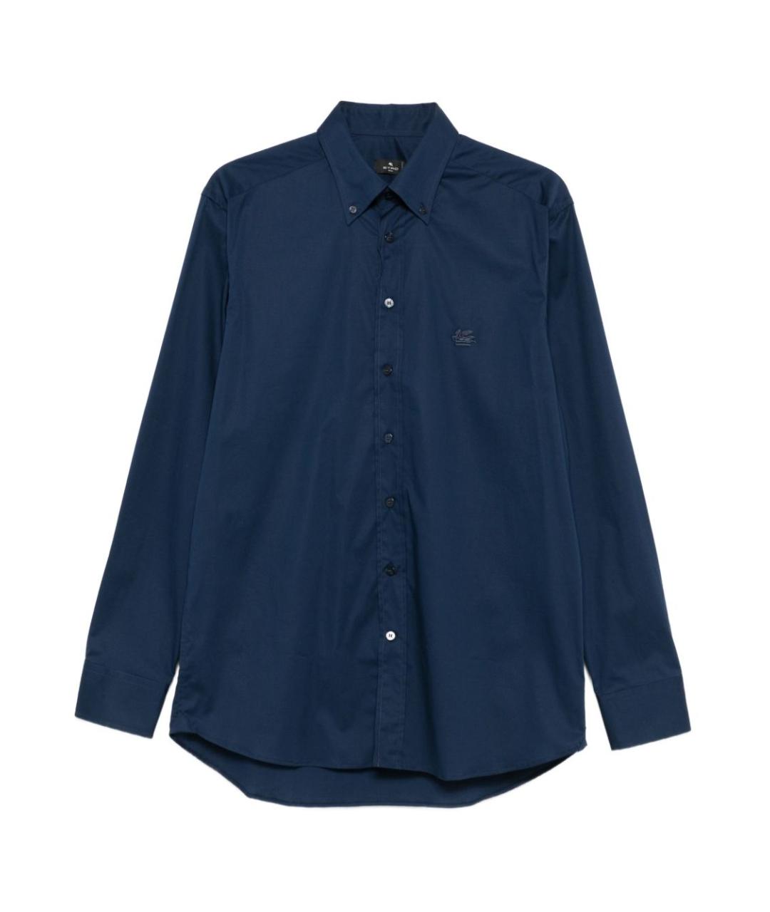 ETRO Синяя хлопковая классическая рубашка, фото 1