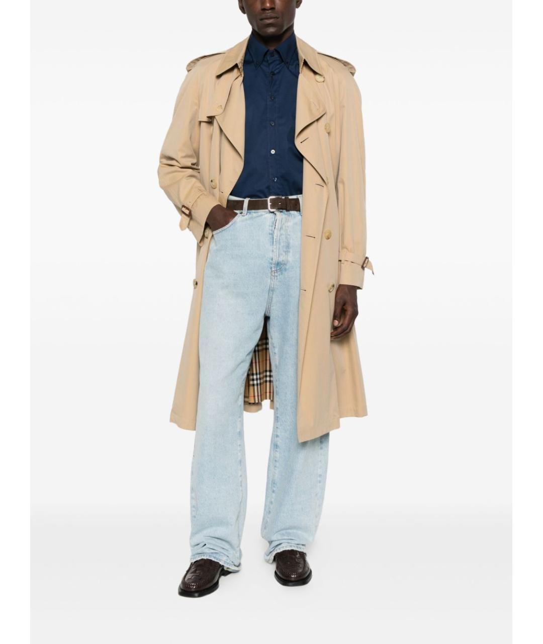 ETRO Синяя хлопковая классическая рубашка, фото 2