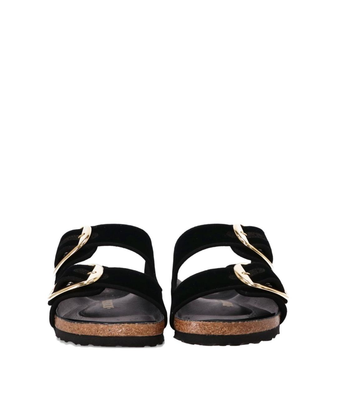 BIRKENSTOCK Черные бархатные сандалии, фото 3
