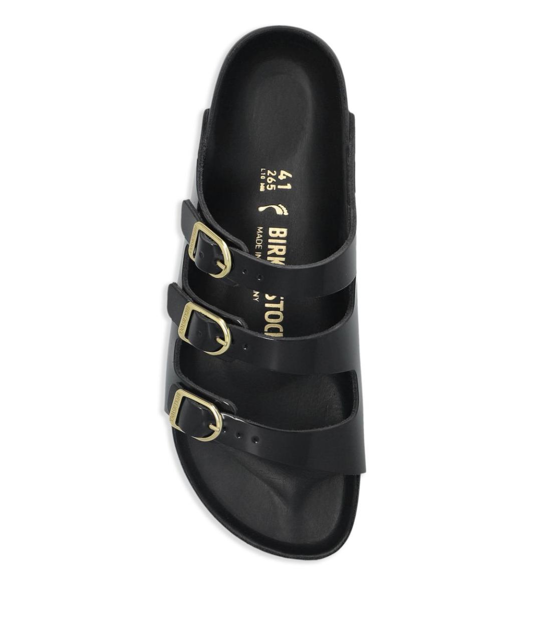 BIRKENSTOCK Черные кожаные сандалии, фото 4