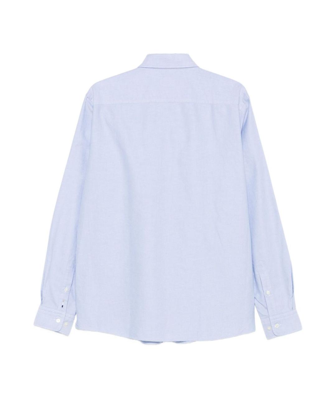 HUGO BOSS Голубая хлопковая классическая рубашка, фото 2