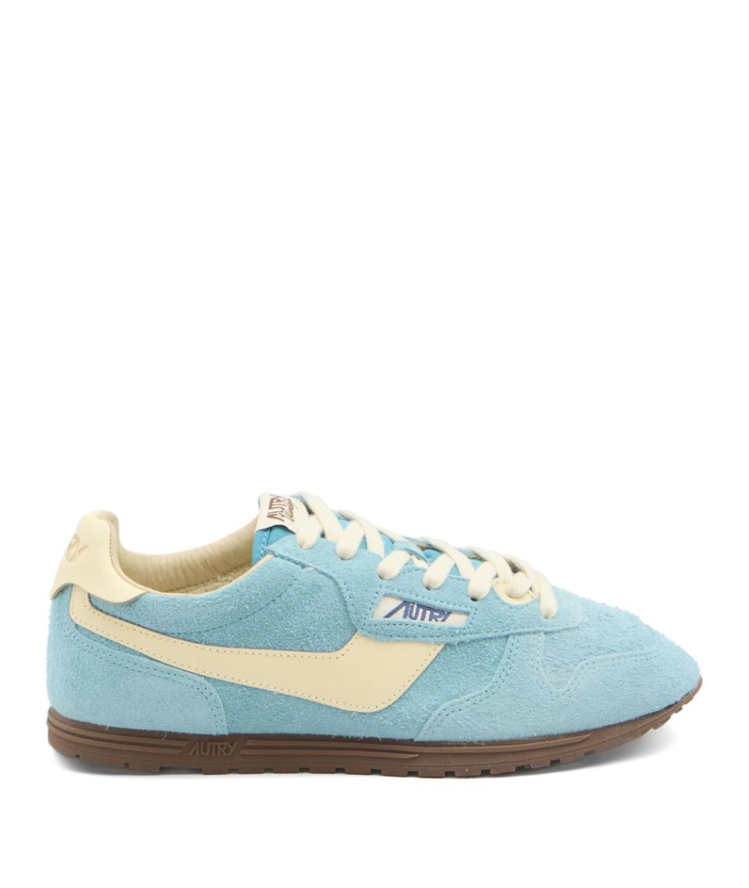 AUTRY Голубые замшевые кеды, фото 1