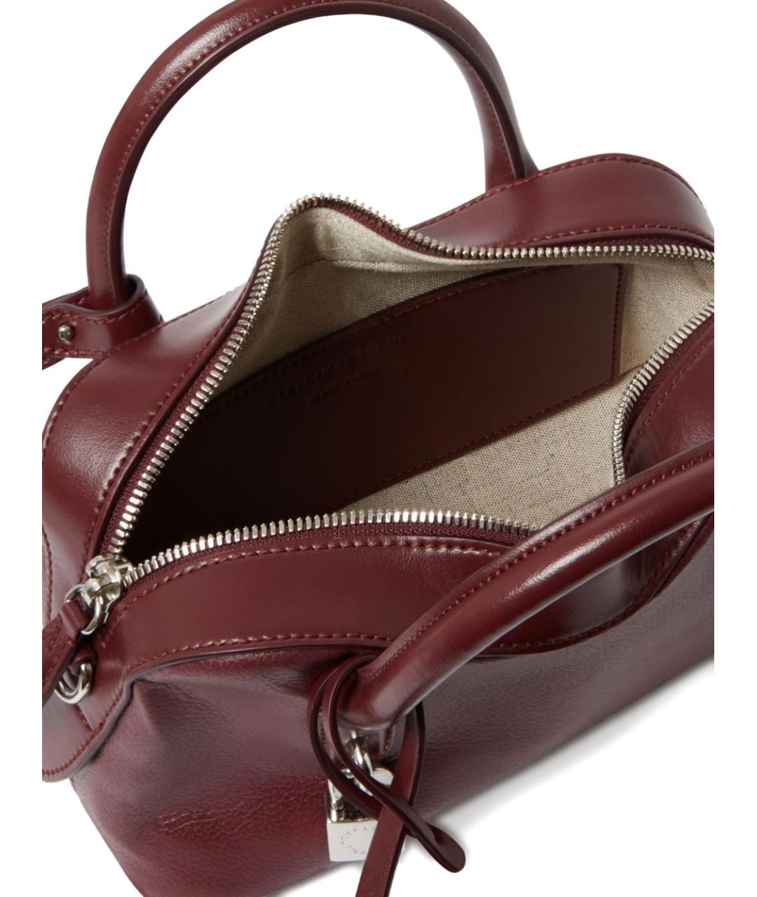 STELLA MCCARTNEY Бордовая сумка тоут из искусственной кожи, фото 4