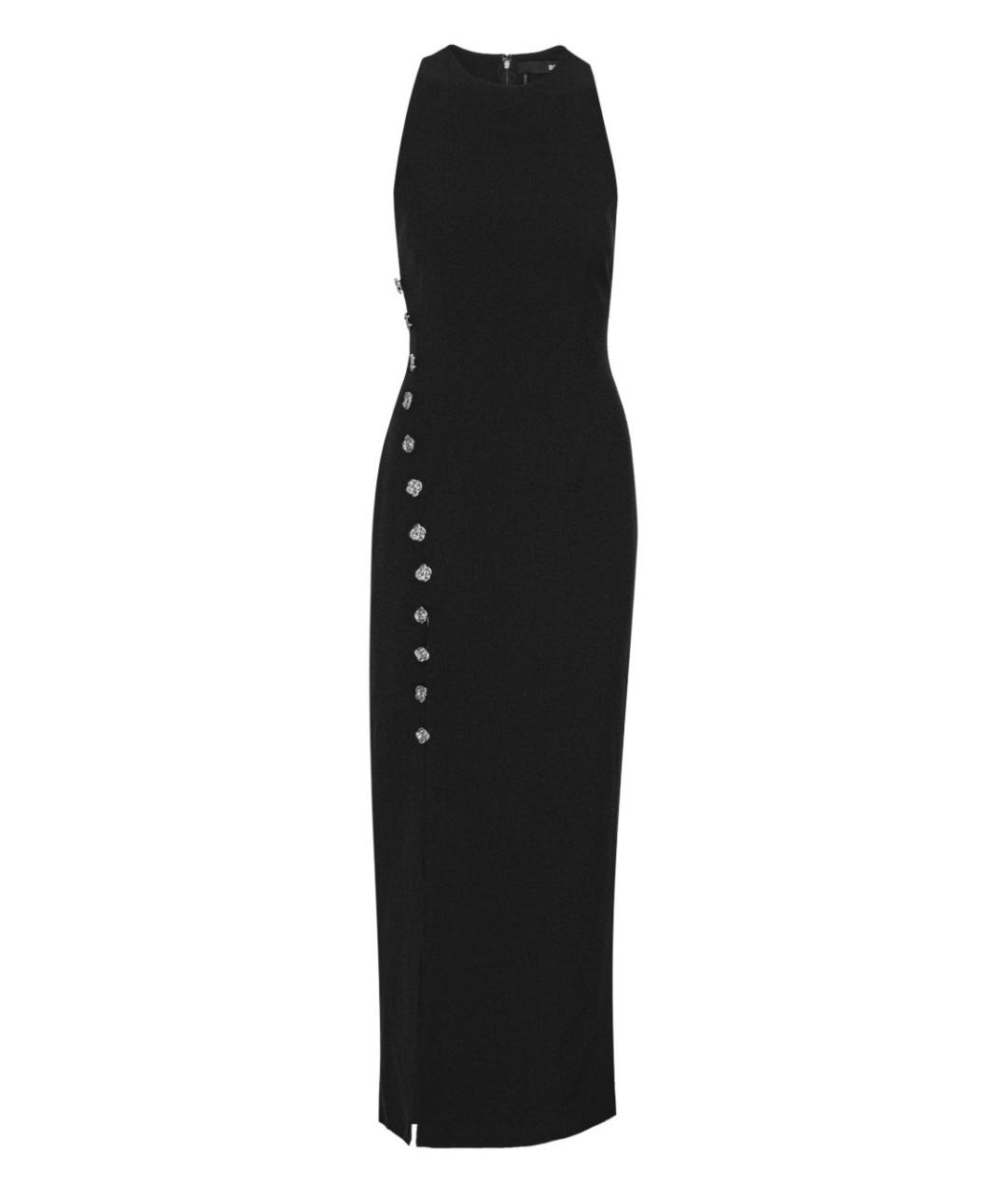 ROTATE Черное полиэстеровое вечернее платье, фото 1