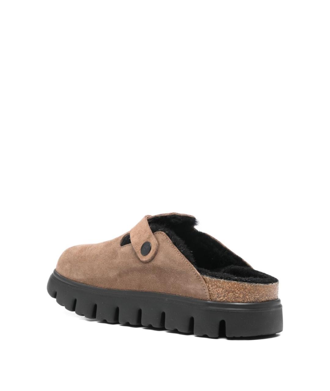 BIRKENSTOCK Коричневые замшевые сабо, фото 4