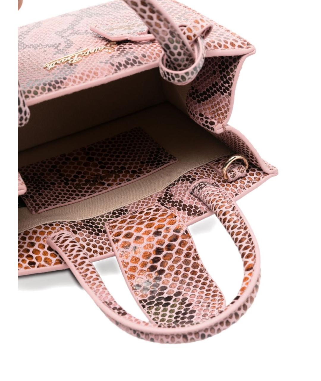 MC2 SAINT BARTH Розовая кожаная сумка тоут, фото 4