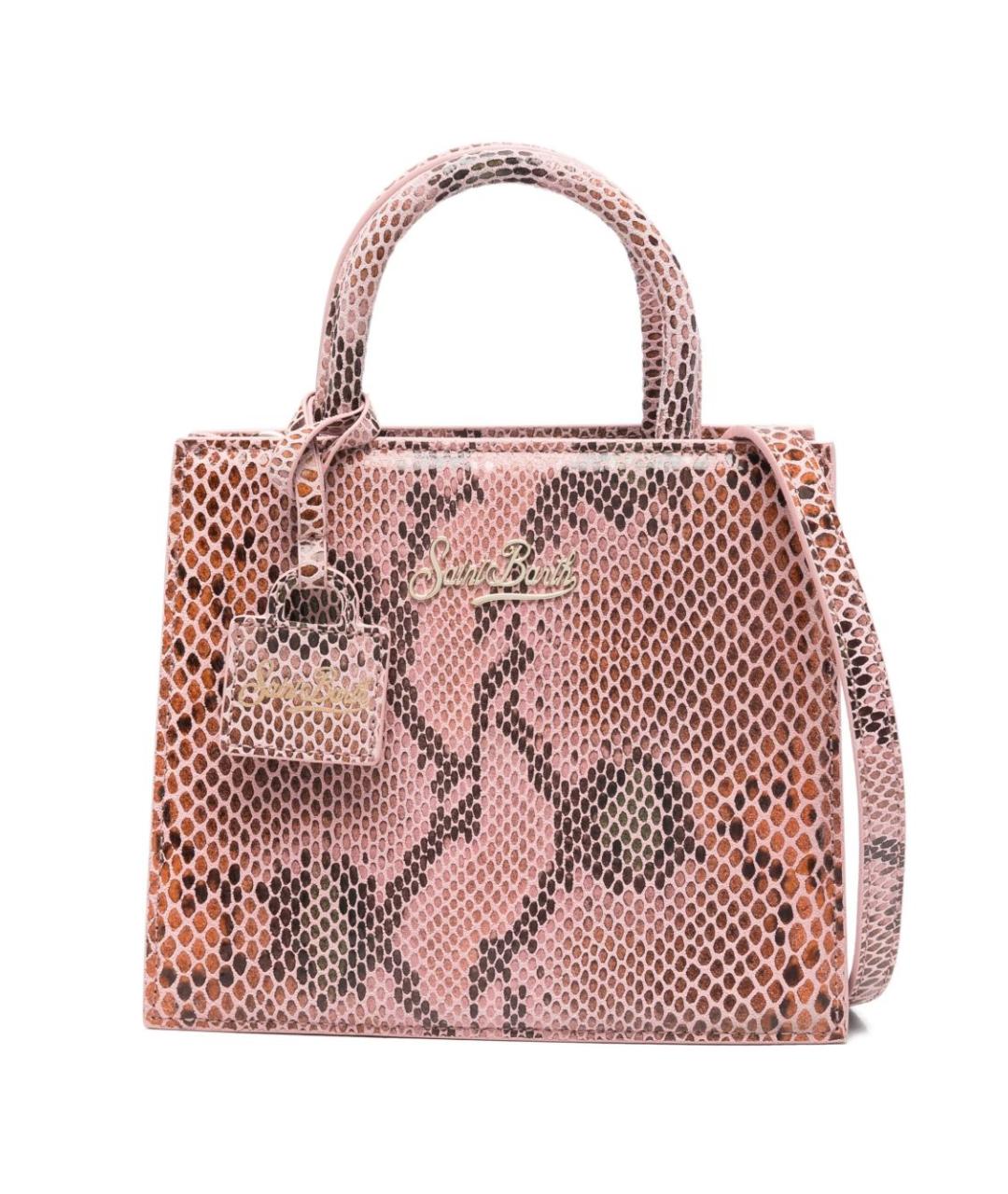 MC2 SAINT BARTH Розовая кожаная сумка тоут, фото 1