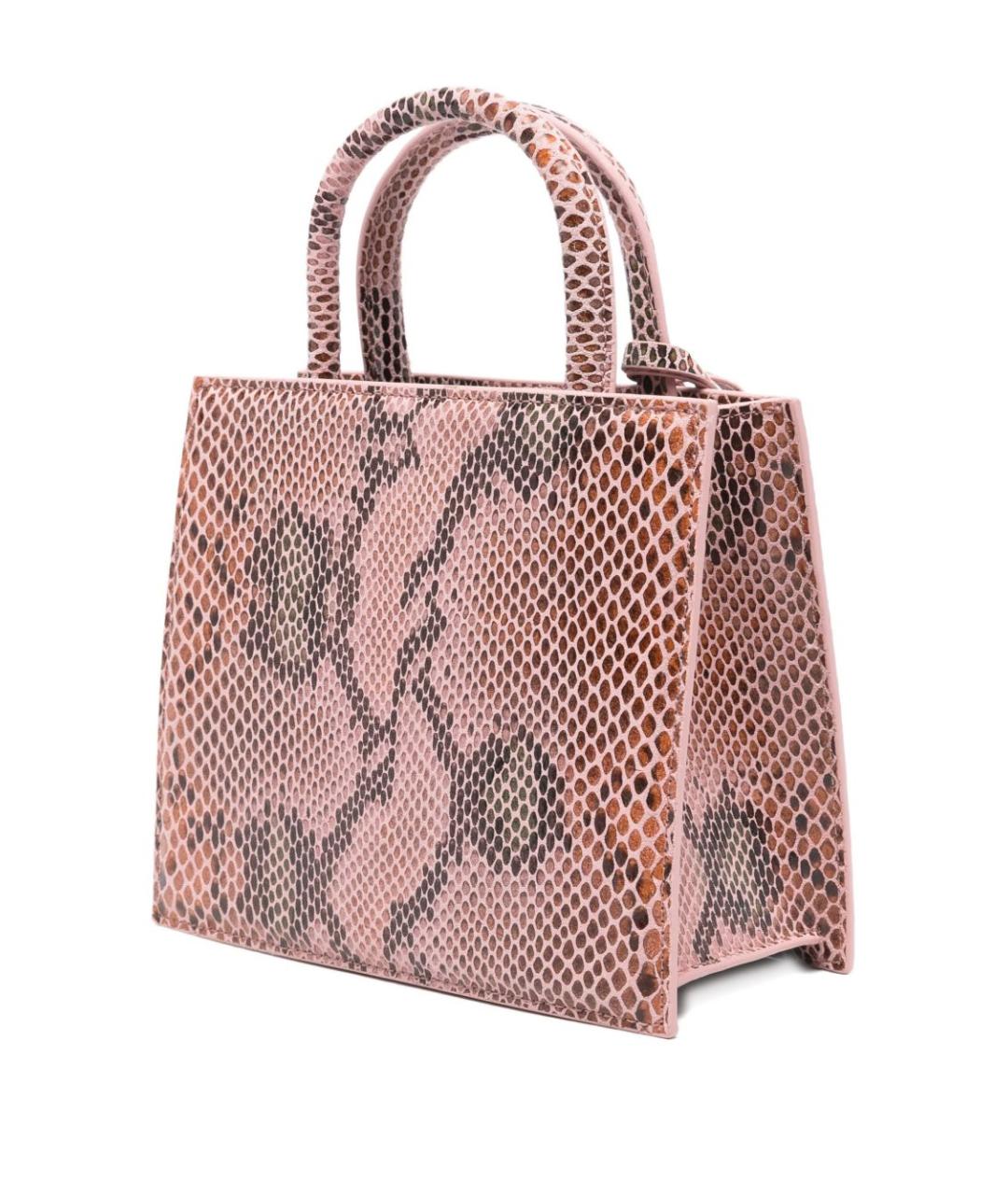 MC2 SAINT BARTH Розовая кожаная сумка тоут, фото 5