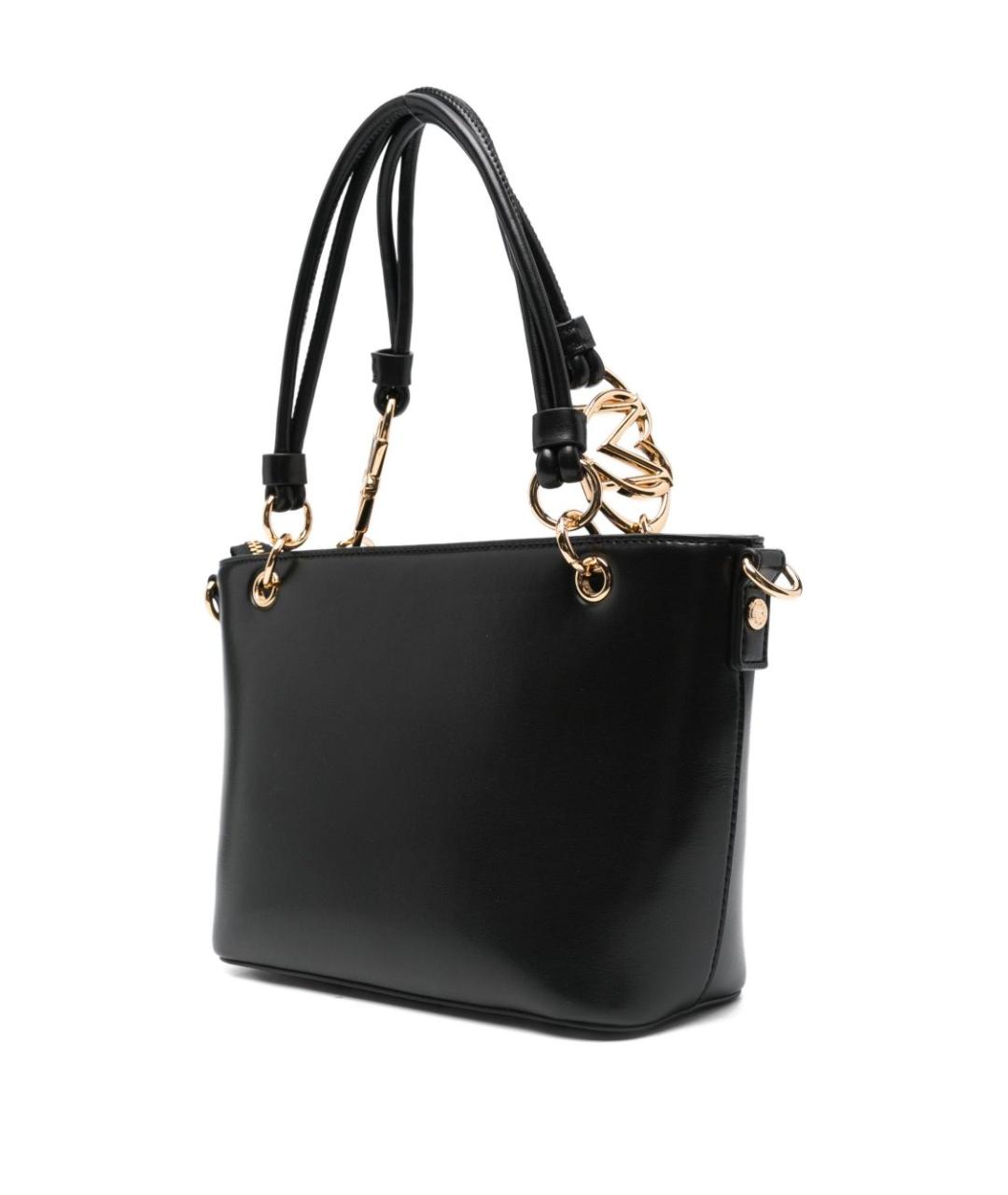 LOVE MOSCHINO Черная сумка тоут из искусственной кожи, фото 2