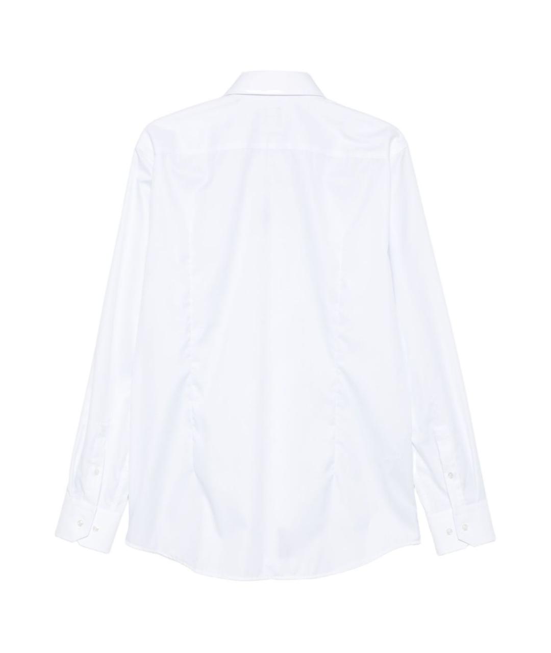 HUGO BOSS Белая хлопковая классическая рубашка, фото 2