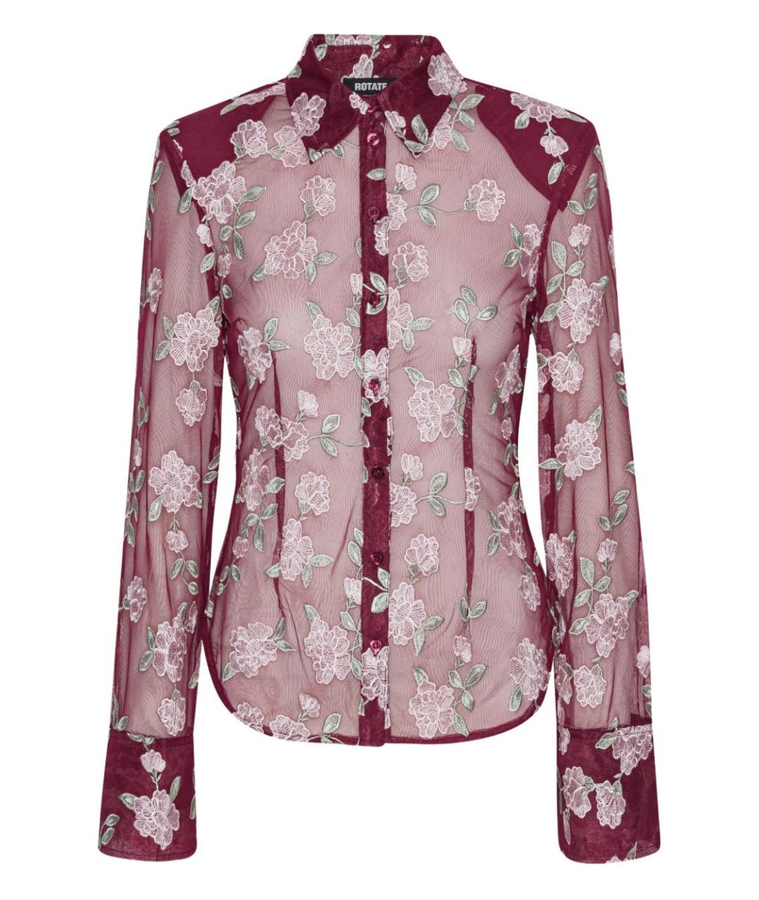 ROTATE Бордовая полиэстеровая блузы, фото 1