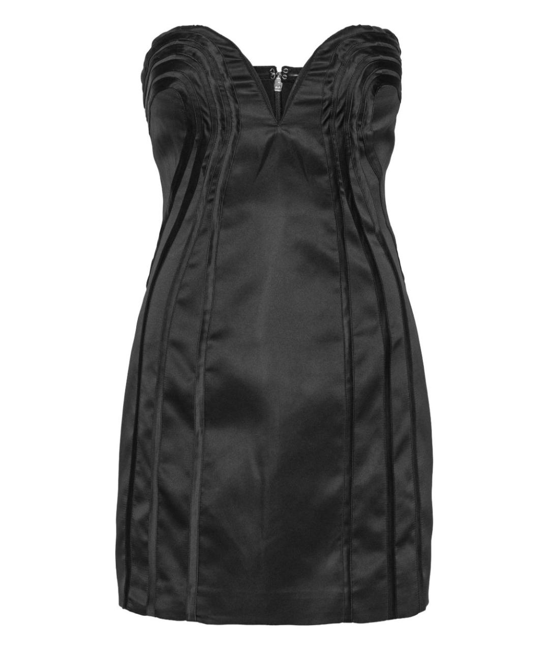 ROTATE Черное полиэстеровое вечернее платье, фото 1