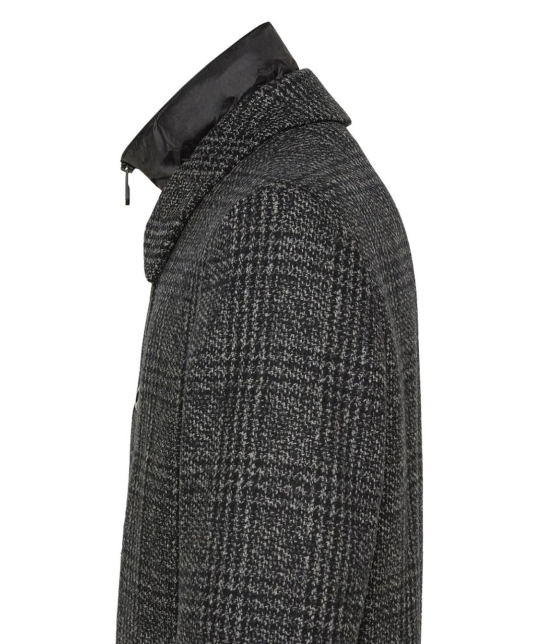 PEUTEREY Серое шерстяное пальто, фото 2