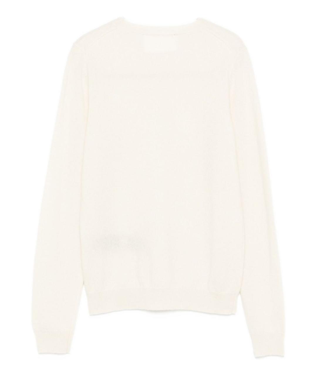 PEUTEREY Белый кашемировый джемпер / свитер, фото 3
