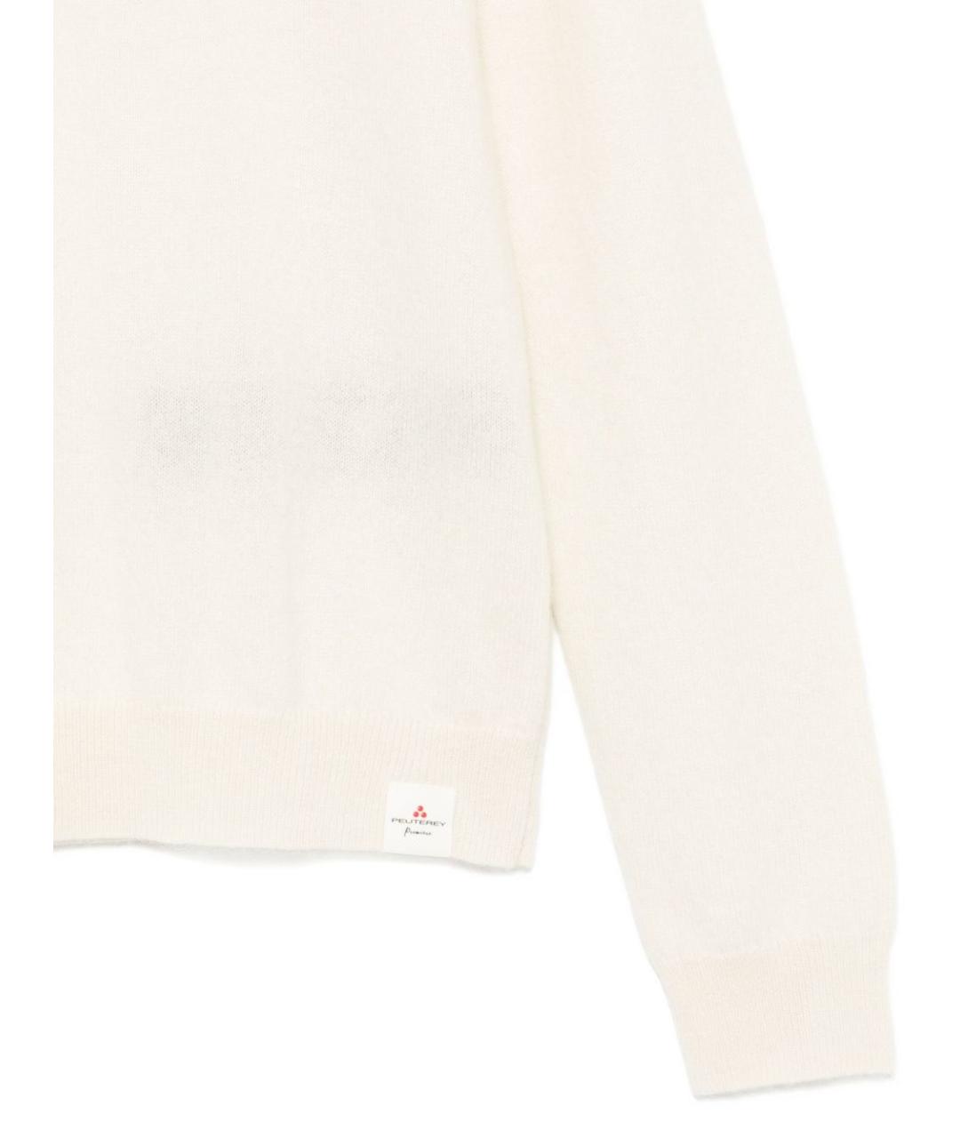 PEUTEREY Белый кашемировый джемпер / свитер, фото 2