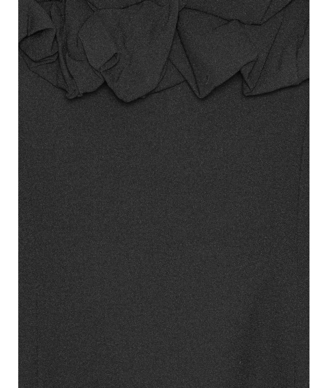 ROTATE Черное полиэстеровое повседневное платье, фото 2