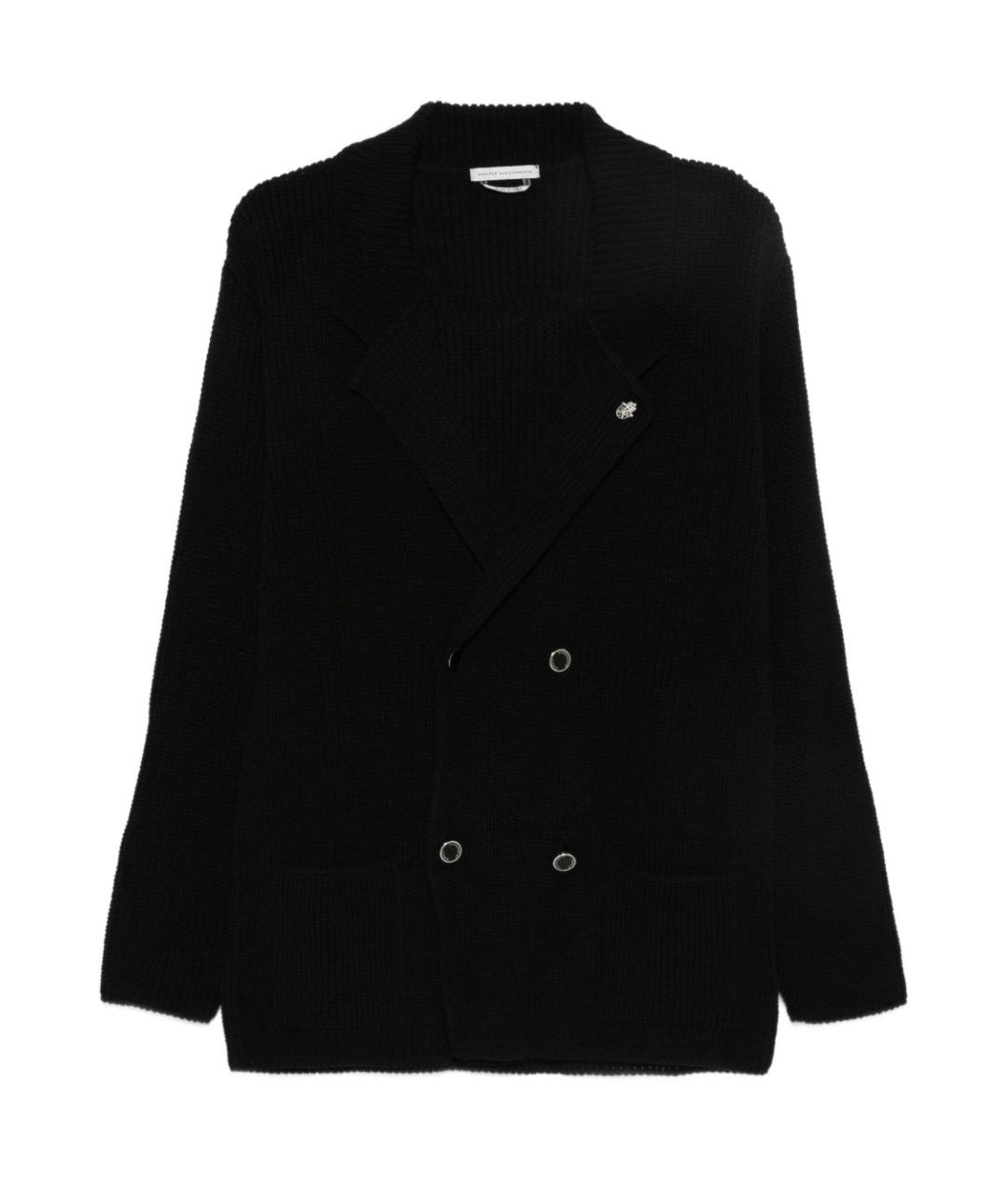 DANIELE ALESSANDRINI Черный кардиган, фото 1