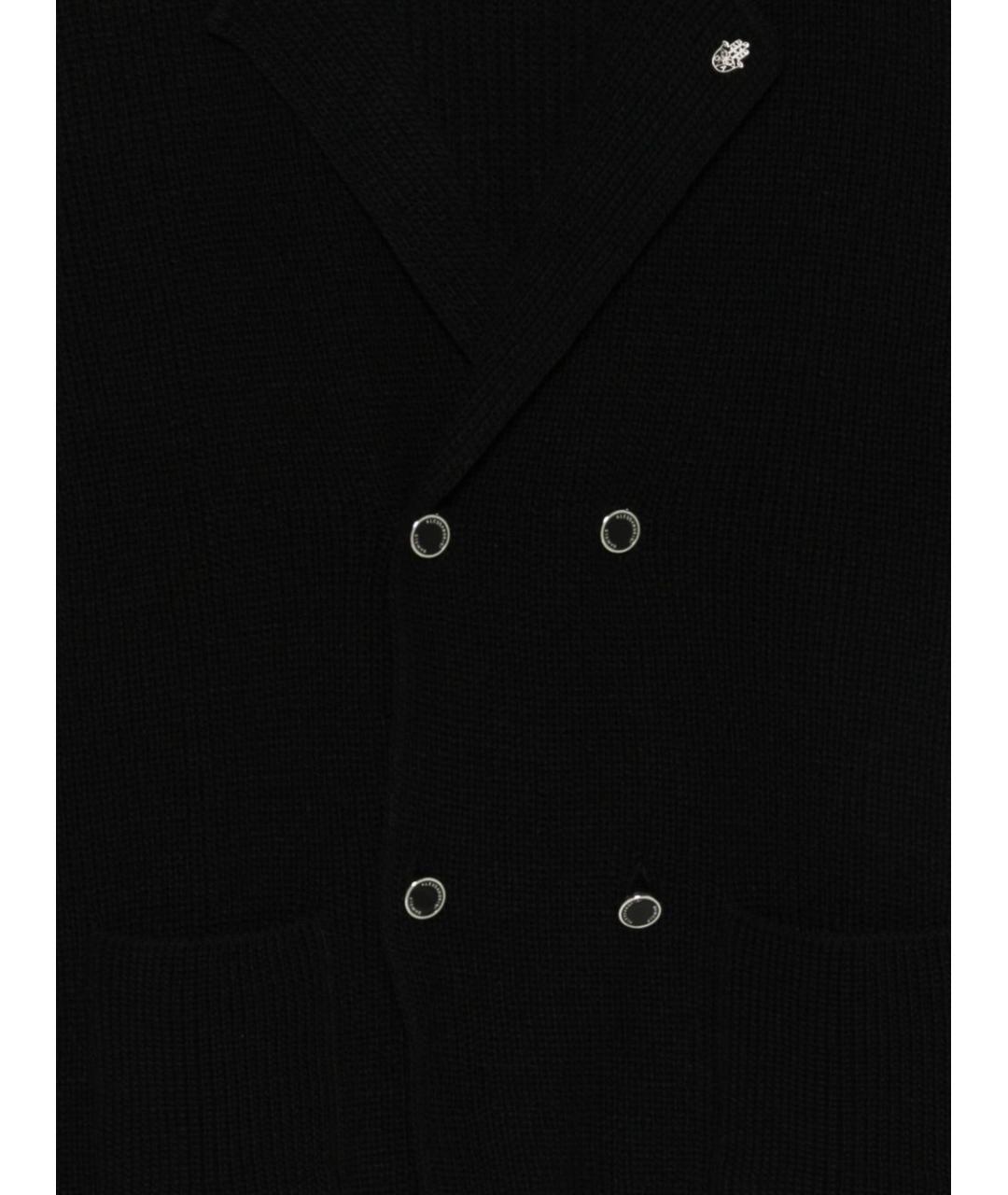 DANIELE ALESSANDRINI Черный кардиган, фото 2
