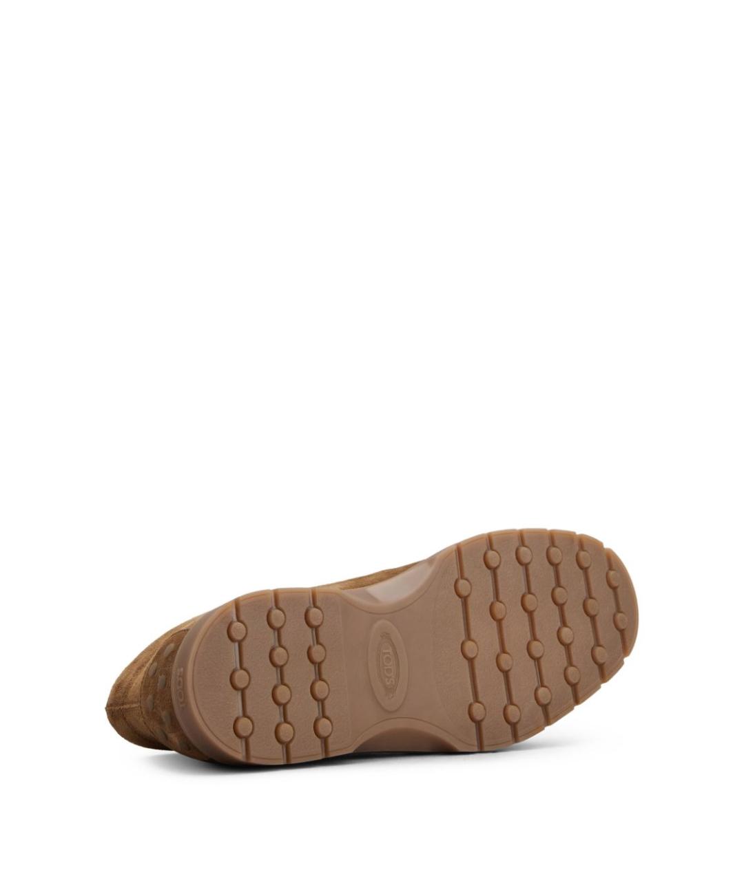 TOD'S Коричневые замшевые низкие ботинки, фото 5