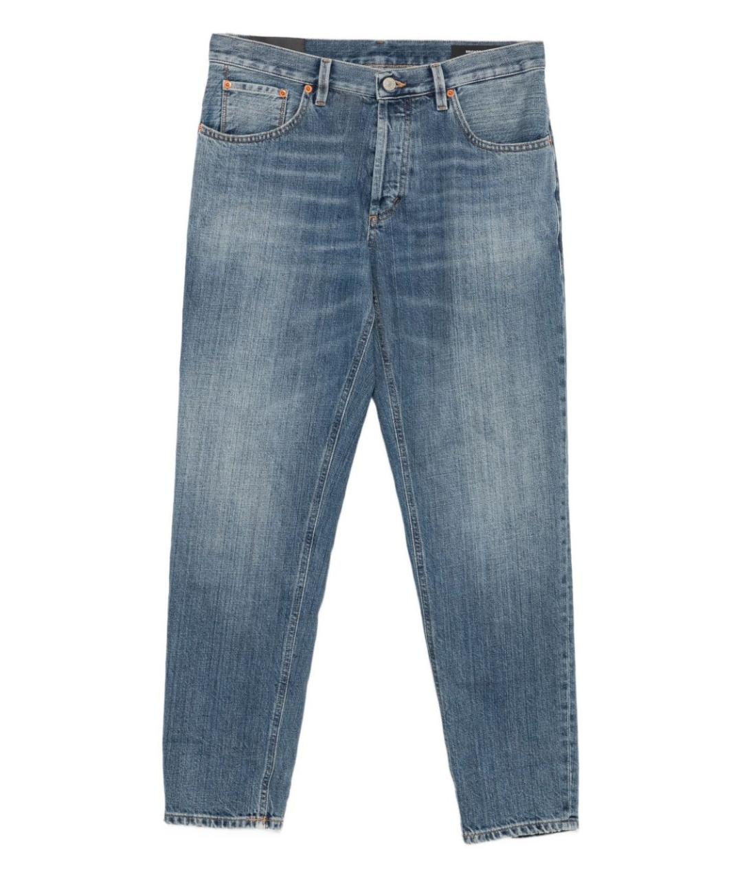 DONDUP Синие хлопковые прямые джинсы, фото 1