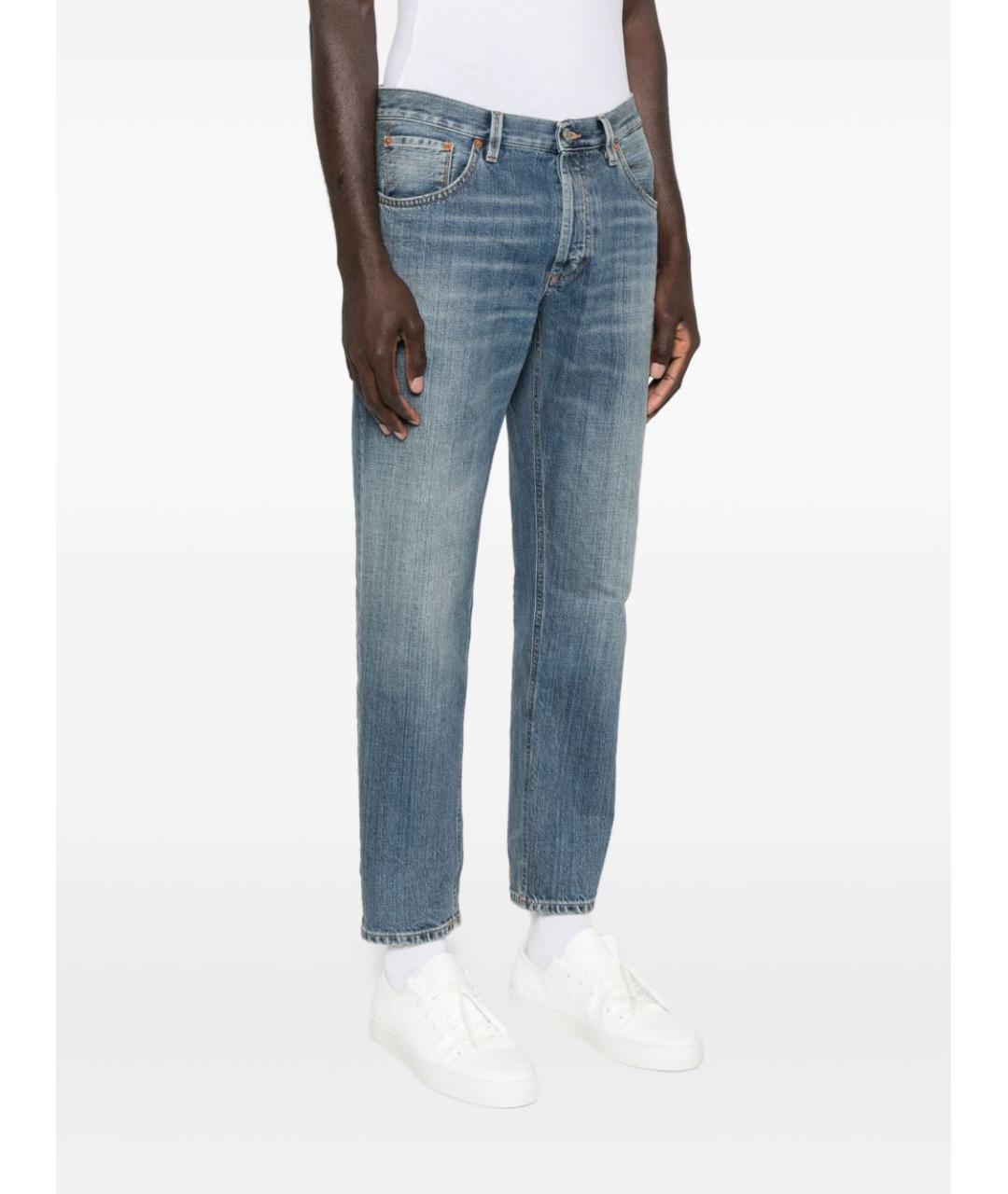 DONDUP Синие хлопковые прямые джинсы, фото 3