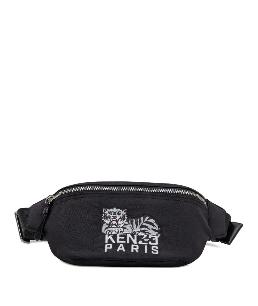 KENZO Черная синтетическая поясная сумка, фото 1