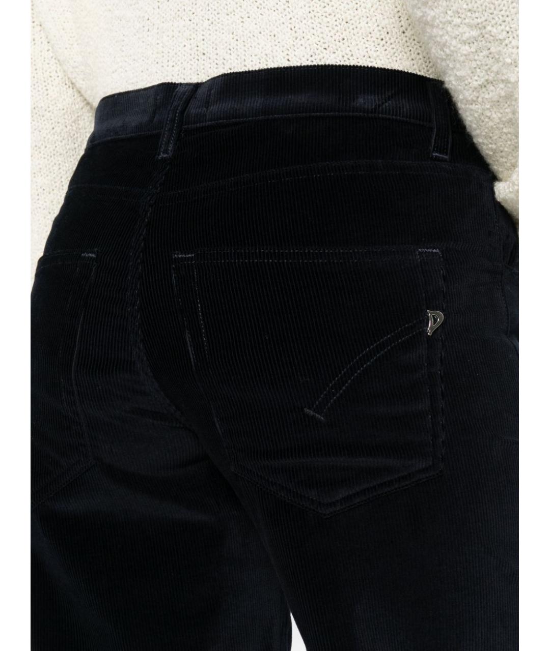 DONDUP Темно-синие хлопковые прямые джинсы, фото 4
