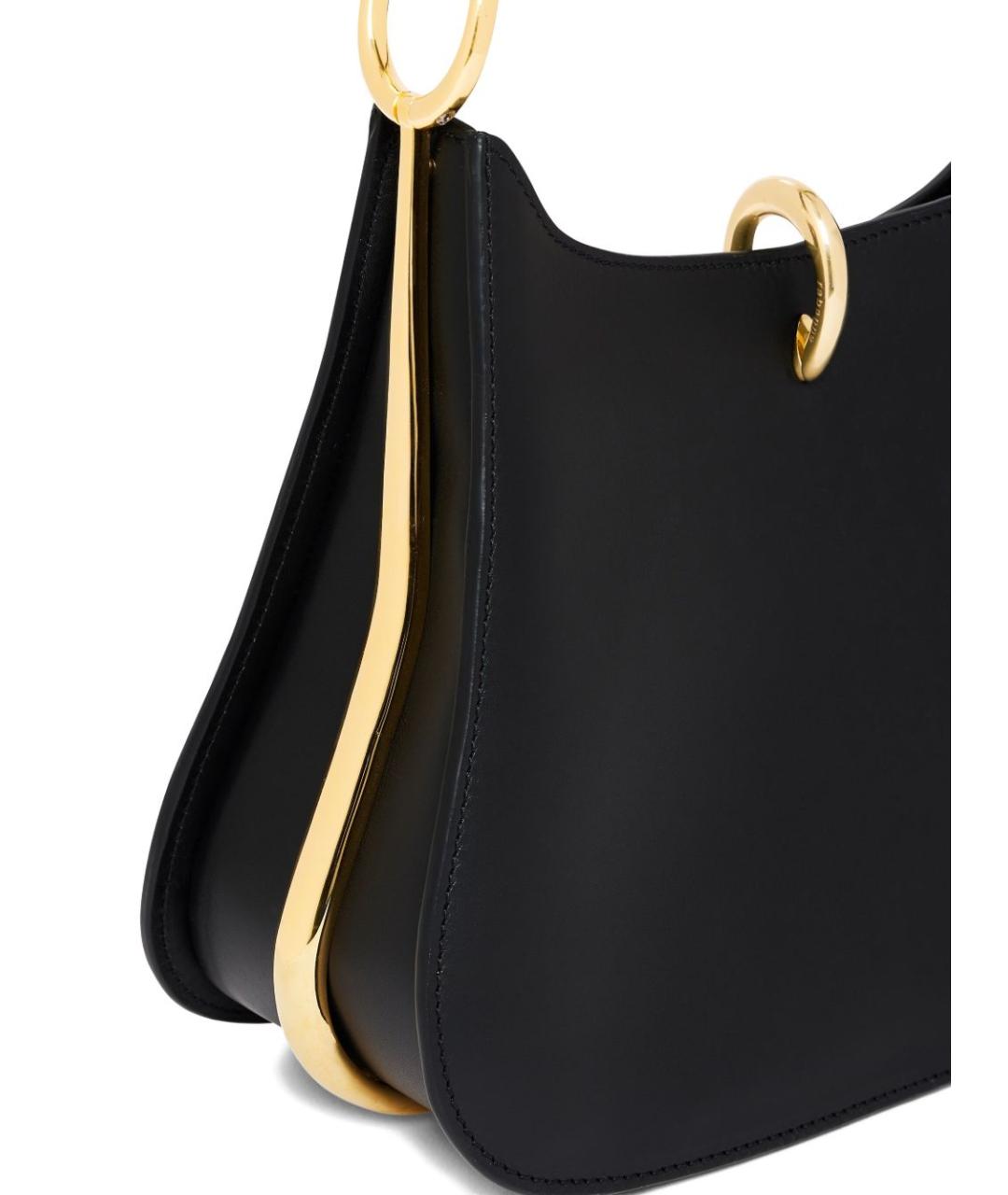 PACO RABANNE Черная кожаная сумка через плечо, фото 7