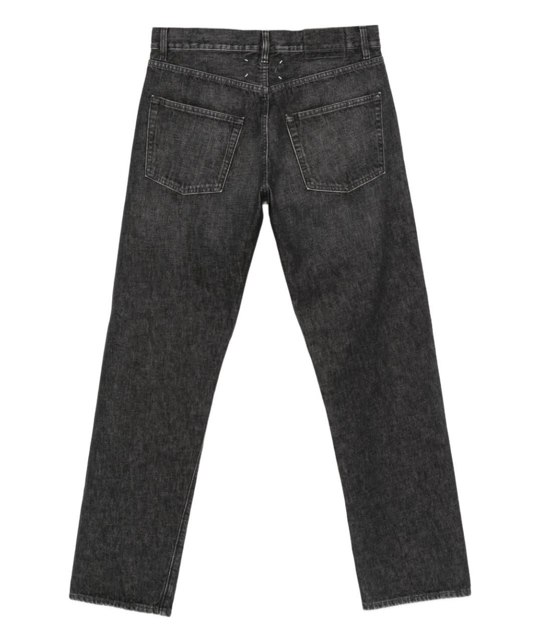 MAISON MARGIELA Серые хлопковые прямые джинсы, фото 3