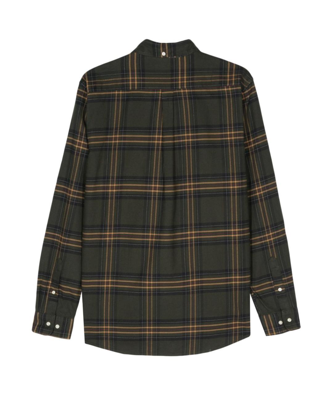 BARBOUR Зеленая хлопковая классическая рубашка, фото 2