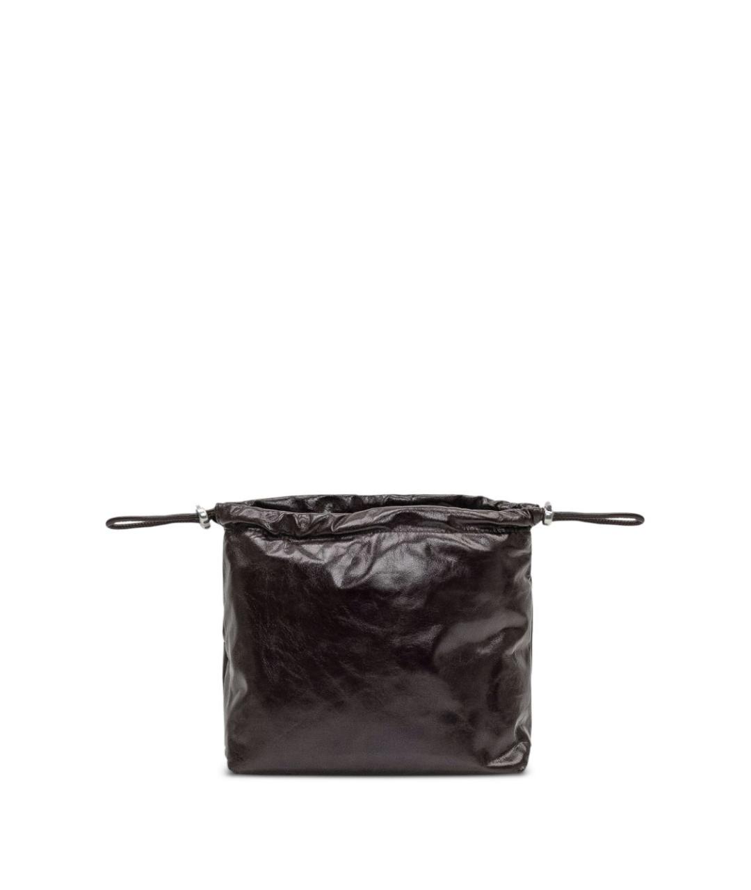 DIESEL Черная кожаная сумка через плечо, фото 4