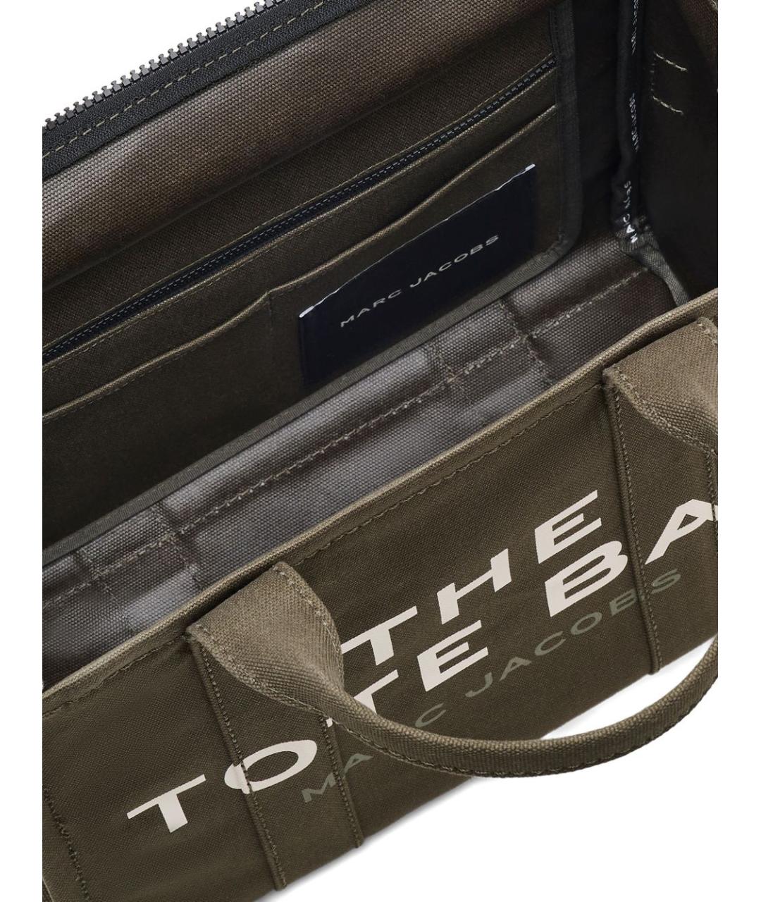 MARC JACOBS Зеленая хлопковая сумка тоут, фото 5