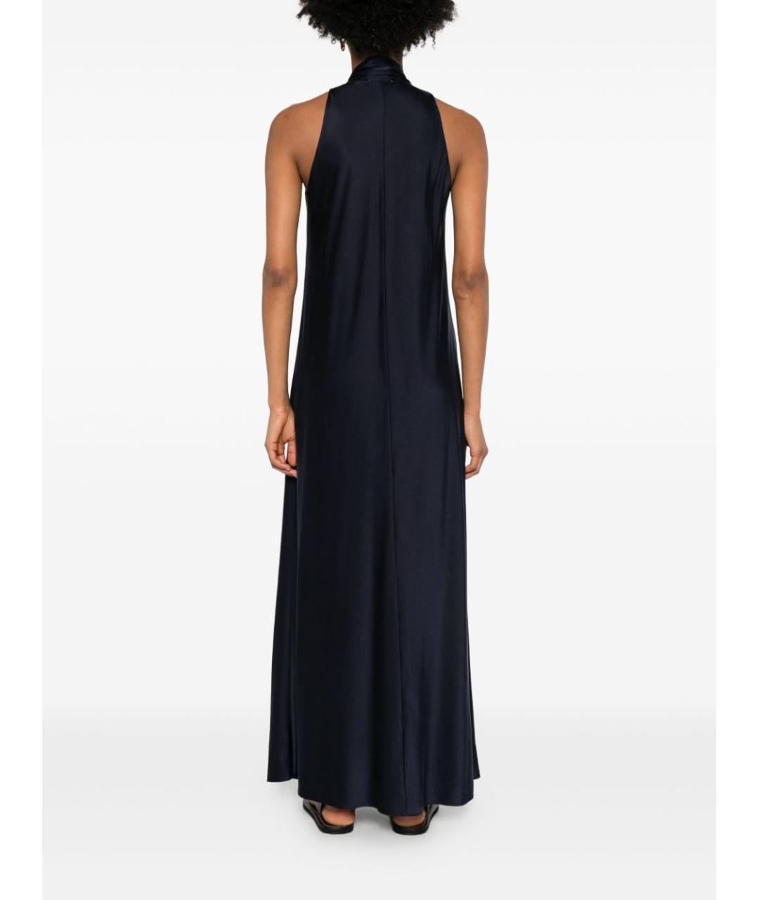 FORTE FORTE Синее шелковое повседневное платье, фото 2