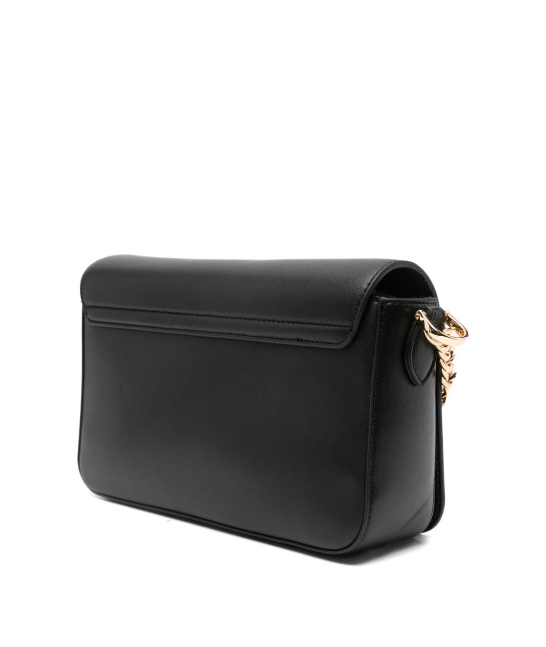 LOVE MOSCHINO Черная сумка с короткими ручками из искусственной кожи, фото 4