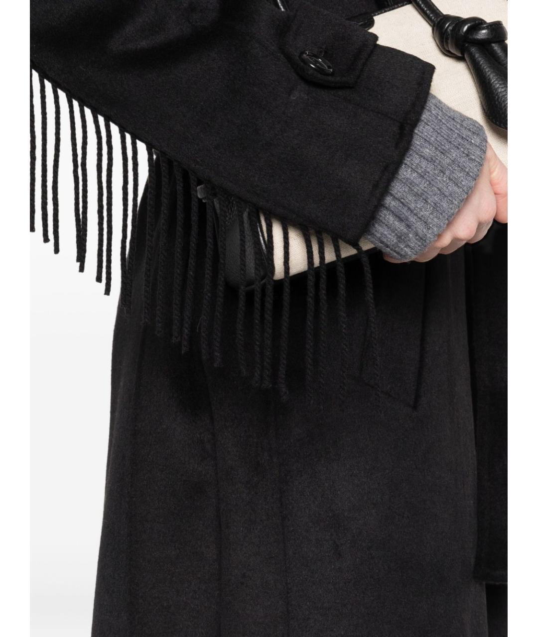 LIU JO Черное шерстяное пальто, фото 3