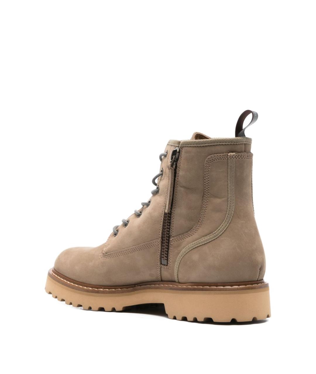 WOOLRICH Серые кожаные высокие ботинки, фото 2