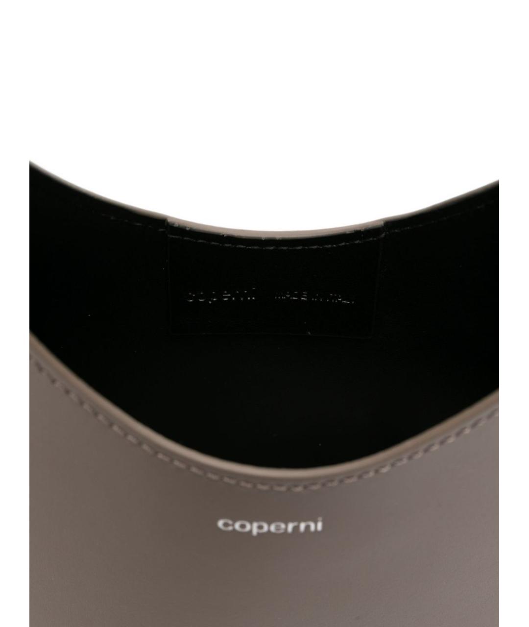 COPERNI Коричневая кожаная сумка через плечо, фото 3