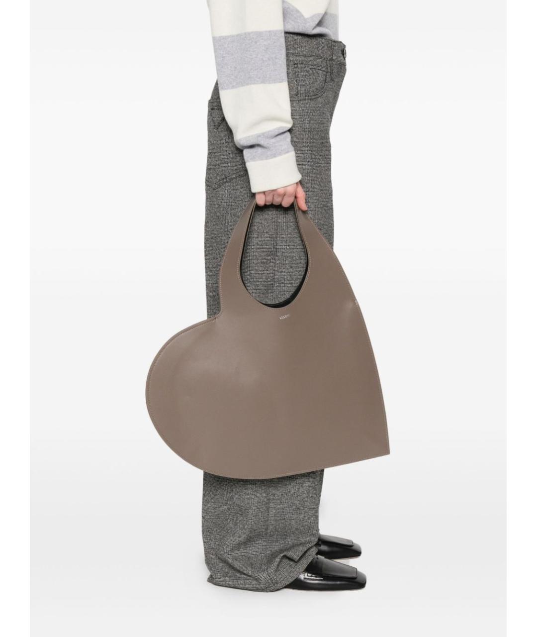 COPERNI Коричневая кожаная сумка через плечо, фото 4