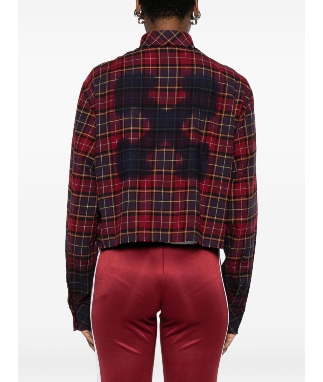 OFF-WHITE Бордовая хлопковая рубашка, фото 3