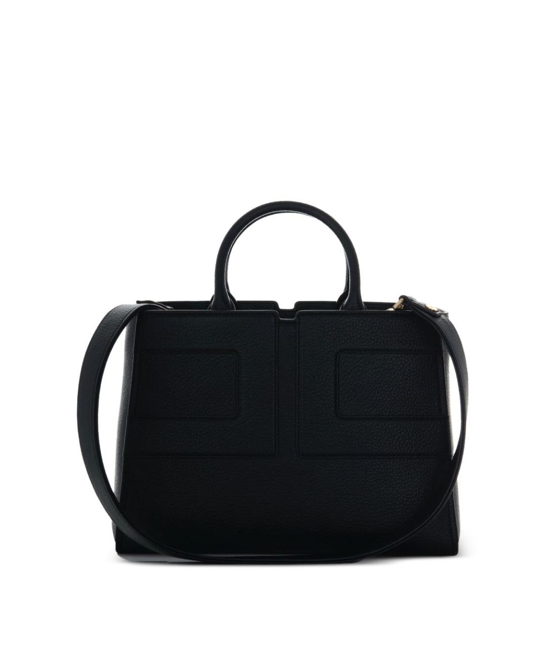 ELISABETTA FRANCHI Черная синтетическая сумка тоут, фото 2